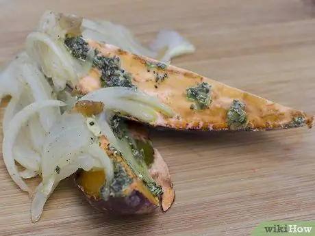 Приправить сладкий картофель, шаг 3