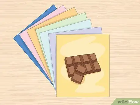 Сделайте обертки для шоколадных батончиков для детского душа, шаг 3