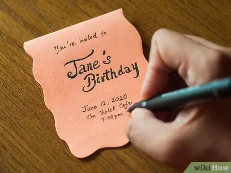 Создайте свои собственные приглашения на день рождения, шаг 2