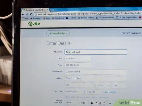 Создайте свои собственные приглашения на день рождения Шаг 7