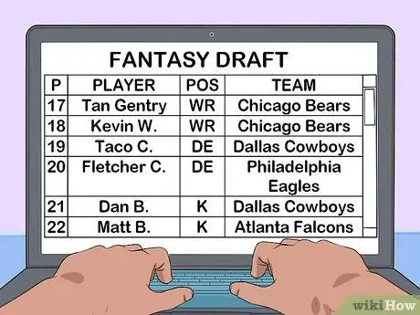 Создайте свою команду фэнтези-футбола Шаг 11