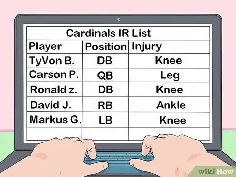 Создайте свою команду фэнтези-футбола Шаг 4