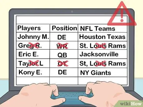 Создайте свою команду фэнтези-футбола Шаг 8