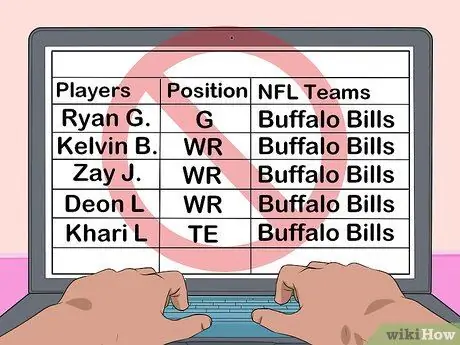 Создайте свою команду фэнтези-футбола Шаг 9