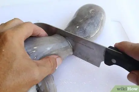 Очистить осьминога, шаг 1