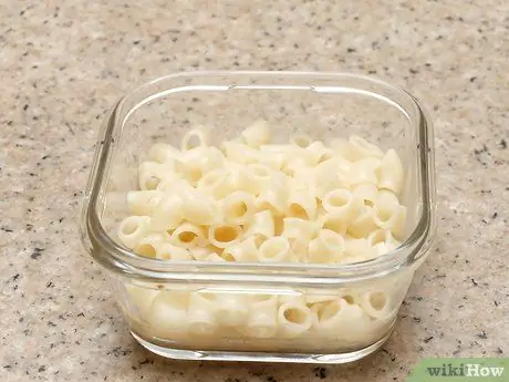 Сохраните остатки макаронных изделий Шаг 1