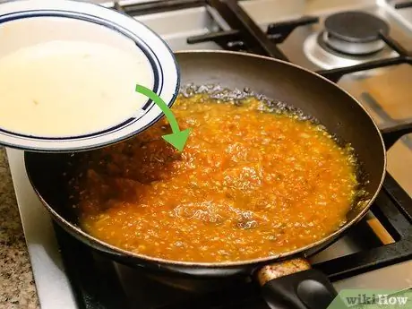 Используйте воду, оставшуюся от пасты Шаг 3