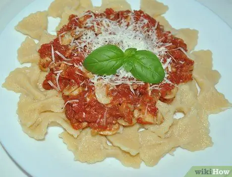 Приготовить пасту Фарфалле Шаг 15