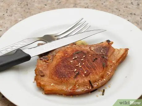 Готовим копченые свиные отбивные, финал