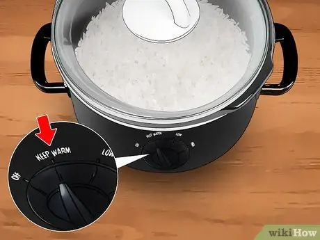 Сохраняйте рис в тепле, шаг 2