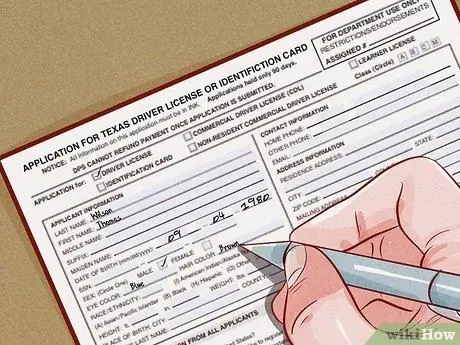 Получить удостоверение личности в Техасе Шаг 3