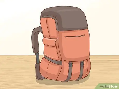 Упакуйте походный рюкзак, шаг 1