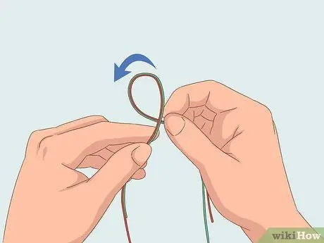 Привяжите палантин к лидеру Шаг 2