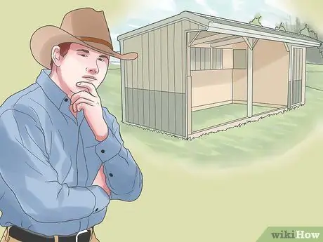 Постройте простой сарай на одну лошадь Шаг 1