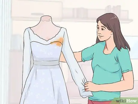 Очистите свадебное платье, шаг 1