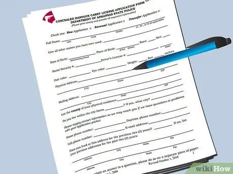 Получение разрешения на скрытое ношение в Арканзасе, шаг 3