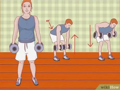 Тяга в наклоне, шаг 5