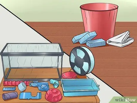 Очистите клетку для хомяка, шаг 2