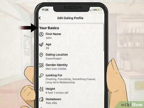 Используйте Facebook Dating Step 3