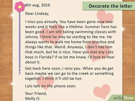 Напишите письмо лучшему другу Шаг 10