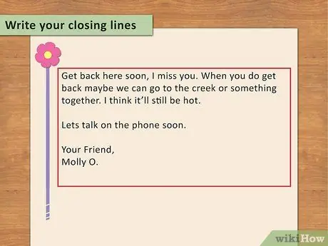 Напишите письмо лучшему другу Шаг 9