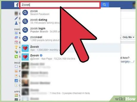 Отписаться от Zoosk на Facebook Шаг 6