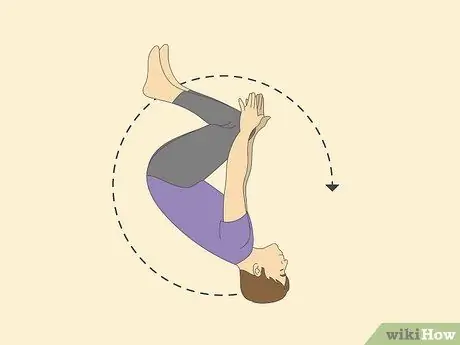 Бэкфлип с приподнятой платформы Шаг 7