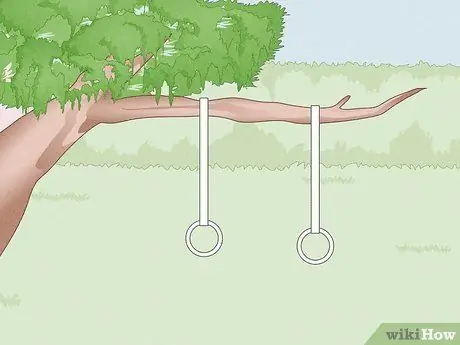 Повесьте гимнастические кольца снаружи, шаг 3