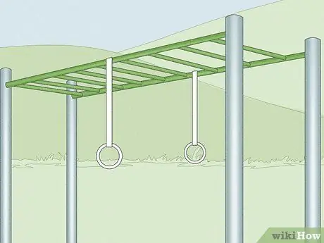 Повесьте гимнастические кольца снаружи, шаг 4