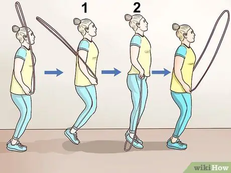 Использование скакалки в художественной гимнастике Шаг 4