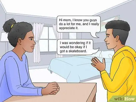Убедите родителей купить вам скейтборд Шаг 3