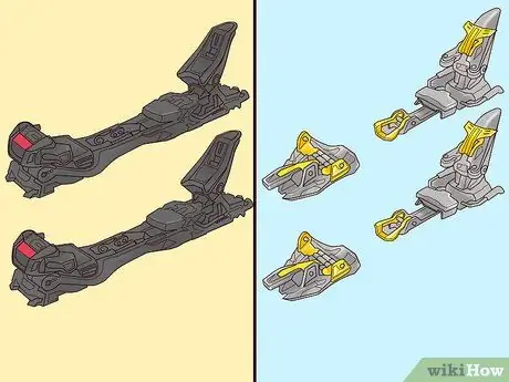 Выберите лыжные крепления Шаг 6