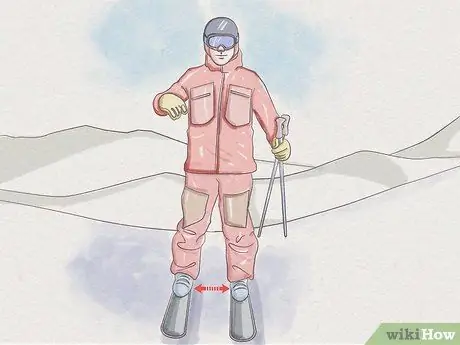 Лыжи в порошковом снегу, шаг 2