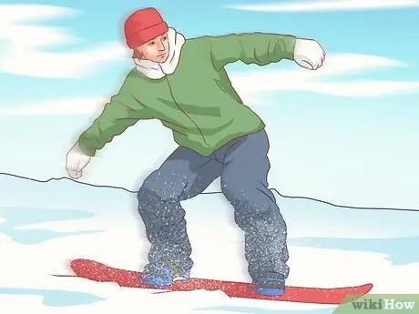 Олли на сноуборде Шаг 11