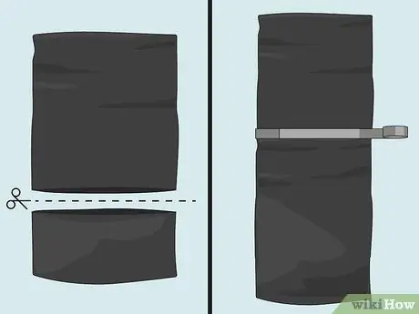 Катайтесь на санях с мешком для мусора Шаг 3