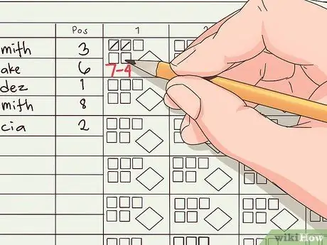 Сохраняйте счет для игры в софтбол Шаг 12