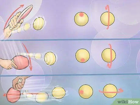 Подать мяч для пинг-понга с иглой Topspin Шаг 3