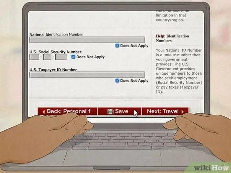 Заполните онлайн-форму DS 160 для получения визы в США Шаг 5
