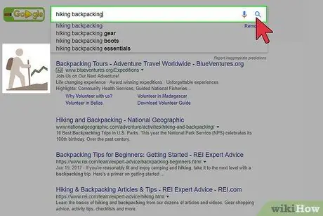 Выберите пункт назначения для пеших прогулок Шаг 4