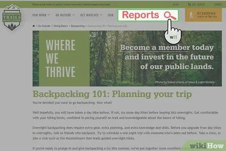 Выберите пункт назначения для пеших прогулок Шаг 5