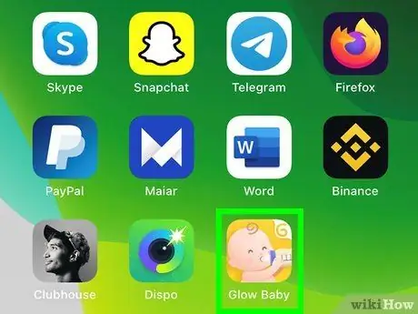 Регистрируйте медицинскую информацию в приложении Glow Baby на iPhone Шаг 1