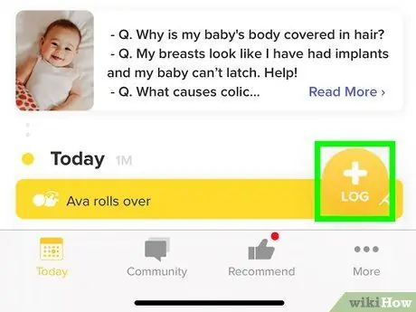 Сохраняйте медицинскую информацию в приложении Glow Baby на iPhone Шаг 3