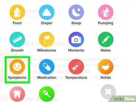 Регистрируйте медицинскую информацию в приложении Glow Baby на iPhone Шаг 4