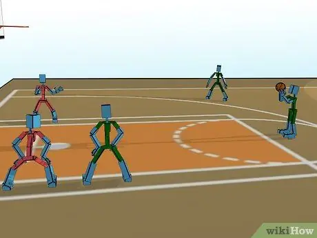 Встаньте рядом с ключом при выполнении штрафных бросков Шаг 1