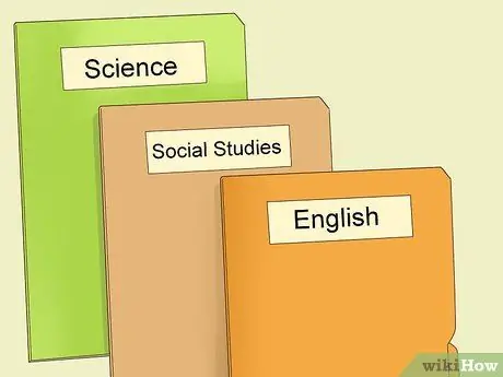Организуйте свой рюкзак для средней школы Шаг 3