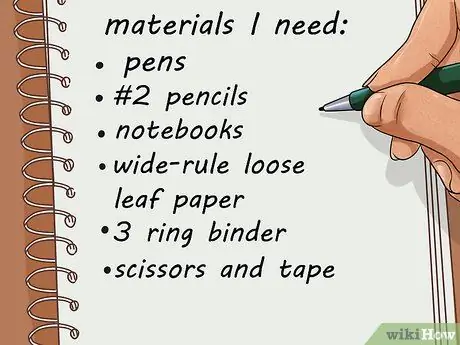 Организуйте свой рюкзак для средней школы Шаг 4