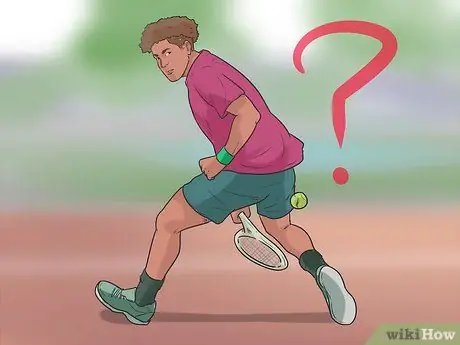 Ударьте подростка в теннисе, шаг 1