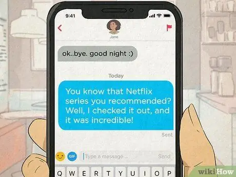 Сохраните беседу с умирающим Tinder Шаг 10