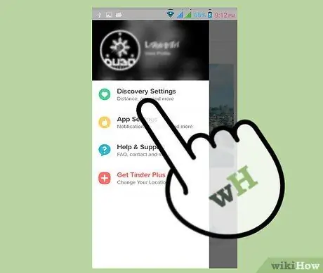 Отрегулируйте возрастной диапазон Tinder Шаг 4