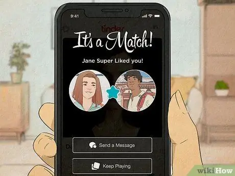 Ответьте на суперлайк в Tinder, шаг 1